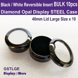 Diamond Case OPAL Display STEEL Box | 10pcs | Large 40mm