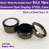 Diamond Case OPAL Display STEEL Box | 10pcs | Small 32mm