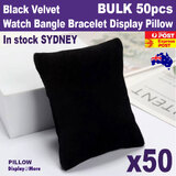 Watch Bracelet Display PILLOW Black Velvet | Bulk 50pcs